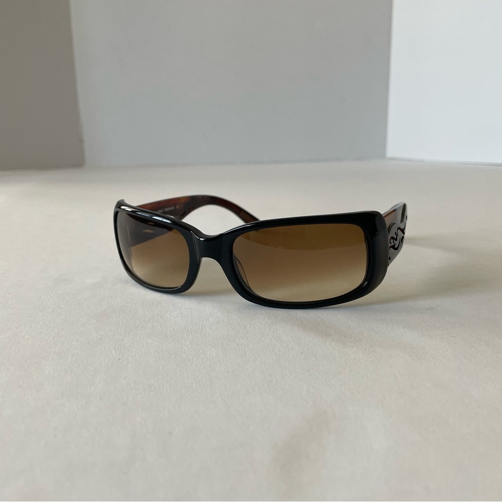 Nicole Miller Women’s Baybreeze Black Amber Sunglasses 56-18-130 New without Box